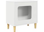 Vidaxl Casetta Per Gatti Bianca 51 X 30 X 52 Cm Materiale A Base Di Legno