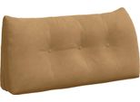 Vidaxl Cuscino Per Lo Schienale Marrone 100 X 24 X 50 Cm In Velluto