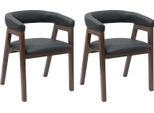 Vidaxl Sedie Da Pranzo 2 Pezzi Marrone Chiaro 54 X 57 X 73 Cm