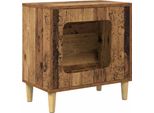 Vidaxl Casetta Per Gatti In Legno Recuperato 51 X 30 X 52 Cm Materiale A Base Di Legno