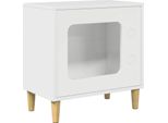 Vidaxl Casetta Per Gatti Bianco Lucido 51 X 30 X 52 Cm Materiale A Base Di Legno