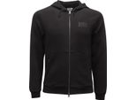 O6748 Felpa Uomo Ea7 Emporio Armani Uomo Felpa Full Zip Nero