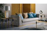 Tavolino In Nappa E Legno Dal Design Moderno