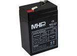 Mhpower MS4.5-6 Batteria Al Piombo Agm 6V/4,5Ah, Faston F1 - 4,8Mm; MS4.5-6