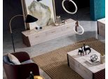 Cassettiera Di Design Credenza Bassa Mobile Soggiorno Scaffale Metallo Lusso