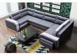 Xxl Zona Giorno Divano Angolare Divano Imbottito Suite Angolo Designer U-Shape Nuovo