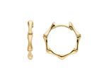 Paar Creolen Jobo "Ohrringe Knochen 16 Mm", Gelbgold 333, Ohrringe, Damen, Gelbgold 333, 8 Karat 333 Gold