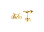 Paar Ohrstecker Jobo "Kleine Ohrringe Fahrrad Rennrad 9 Mm", Gelbgold 333, Ohrringe, Damen, Gelbgold 333, 8 Karat 333 Gold