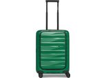 Bergpfeil Carrello Con Scomparto Per Laptop Travel Cabin Trolley With Front Pocket Emerald Green Metallic Verde