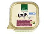 Real Nature Nourriture Humide Chien, Junior, BœUf Et Poulet Avec Canard 34X100 G