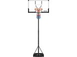 VEVOR tragbarer Basketballständer 1,6-3,05 m höhenverstellbarer (Lift-Deisgn) Basketballkorb, Basketballanlage mit 1219,2 mm PC-Rückwand & Rollen, Basketballkorbsystem Backboard-Set für Terrassen