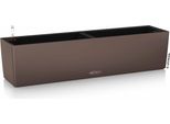 Fioriera Lechuza Balconera Color 80 Muscat | Cassetta Da Balcone Con Sistema Di Irrigazione E 2 Inserti Per Piante | Superficie Opaca | 79 X 19 X 19 Cm | 15684