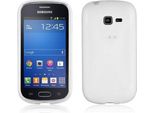 Cadorabo Custodia Per Telefono Cellulare Per Samsung Galaxy Trend Lite In Bianco Cover Tpu Silicone Back Cover Case