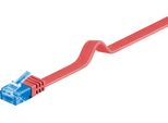 Goobay 96322 Cavo Patch Cat 6A Piatto, U/Utp, Rosso, 2 M - Materiale In Rame