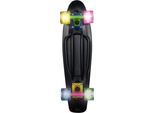 Akcija! No Rules Skateboard Fun Neon SkrituļDēLis Ar GaismiņāM, Melns