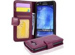 Cadorabo Custodia Per Samsung Galaxy J5 2015 In Viola Copertura Posteriore Telefono Cellulare Protettivo Copertura Libro Caso Libretto Slot Per Schede