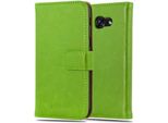 Cadorabo Cover Per Samsung Galaxy A3 2017 Cover Protettiva In Verde Cover Per Cellulare Cover Libro Custodia