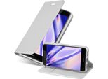 Cadorabo Custodia Per Cellulare Per Huawei P8 Lite 2017 / P9 Lite 2017 Custodia Protettiva In Argento Cover Etui Book Case Booklet