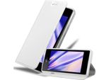 Cadorabo Custodia Per Cellulare Per Sony Xperia E3 Custodia Protettiva In Argento Cover Etui Book Case Booklet