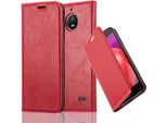 Cadorabo Custodia Per Motorola Moto E4 Custodia Protettiva In Rosso Custodia Per Cellulare Cover Chiusura Magnetica