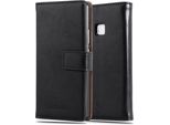 Cadorabo Cover Per Huawei P9 Lite 2016 / G9 Lite Cover Protettiva In Nero Cellulare Cover Libro Custodia Custodia Lusso