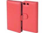 Cadorabo Custodia Per Sony Xperia M5 In Rosso Cover Posteriore Telefono Cellulare Protettivo Copertura Libro Custodia Libretto Slot Per Schede