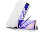 Cadorabo Custodia Per Cellulare Per Samsung Galaxy Note 8 Custodia Protettiva In Argento Cover Etui Book Case Booklet