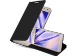 Cadorabo Custodia Per Cellulare Per Samsung Galaxy A3 2015 Custodia Protettiva In Nero Cover Etui Book Case Booklet