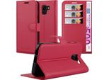 Cadorabo Custodia Per Samsung Galaxy J6 2018 Custodia Protettiva In Rosso Custodia Per Cellulare Cover Chiusura Magnetica