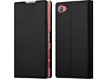 Cadorabo Custodia Per Cellulare Per Sony Xperia Z5 Compact Custodia Protettiva In Nero Cover Etui Book Case Booklet