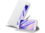 Cadorabo Custodia Per Cellulare Per Honor 6 Plus Custodia Protettiva In Argento Cover Etui Book Case Booklet