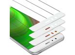 Cadorabo 3X Pellicola Blindata A Schermo Intero Per Huawei P9 Pellicola Protettiva In Vetro Temperato Bianco Di Protezione Del Display