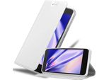 Cadorabo Custodia Per Cellulare Per Lenovo K6 / K6 Power Custodia Protettiva In Argento Cover Etui Book Case Booklet