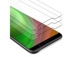 Cadorabo 3X Proteggi Schermo Blindato Per Wiko Y80 In Vetro Temperato Trasparente