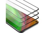 Cadorabo 3X Pellicola Protettiva A Schermo Intero Per Huawei Nova 5I Pro In Nero Vetro Protettivo Del Display Temperato