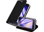 Cadorabo Custodia Per Cellulare Per Samsung Galaxy J1 2015 Custodia Protettiva In Nero Cover Etui Book Case Booklet