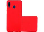 Cadorabo Custodia Protettiva Per Samsung Galaxy A10E / A20E Custodia In Rosso Telefono Cellulare Tpu Etui Cover Case