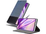 Custodia Cadorabo Per Lg G8 Custodia Protettiva In Blu Custodia Per Cellulare Custodia A Libro Cover