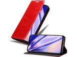 Cadorabo Custodia Per Lg G8 Thinq Custodia Protettiva In Rosso Custodia Per Cellulare Cover Chiusura Magnetica