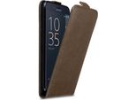 Custodia Cadorabo Per Sony Xperia X Compact Custodia Protettiva In Marrone Custodia Flip Per Telefono Cellulare Custodia Cover