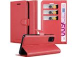 Cadorabo Custodia Per Samsung Galaxy A31 Custodia Protettiva In Rosso Custodia Per Cellulare Cover Chiusura Magnetica