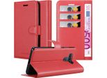Cadorabo Cover Per Lg KQ51 Cover Protettiva In Rosso Custodia Per Cellulare Cover Chiusura Magnetica