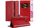 Cadorabo Cover Per Samsung Galaxy J7 2015 Cover Protettiva In Rosso Telefono Cellulare Cover Libro Custodia Custodia