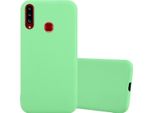 Cadorabo Custodia Per Samsung Galaxy A20S Custodia Protettiva In Verde Custodia Del Telefono Cellulare Tpu Silicone Custodia Cover