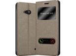 Cadorabo Custodia Protettiva Per Nokia Lumia 550 Cover In Marrone Custodia Per Telefono Cellulare Custodia A Libro Cover Etui