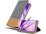 Cadorabo Custodia Per Samsung Galaxy A31 Custodia Protettiva In Grigio Custodia Per Cellulare Custodia A Libro Cover