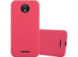 Cadorabo Custodia Per Motorola Moto C Custodia Protettiva In Rosso Custodia Per Cellulare Custodia In Silicone Tpu Cover