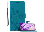 Cadorabo Cover Per Samsung Galaxy S20 Cover Protettiva In Blu Cover Protettiva Cover Per Telefono Cellulare Custodia Fiori Custodia Fiori