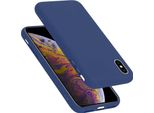 Cadorabo Custodia Protettiva Per Apple Iphone X / Xs Custodia In Blu Telefono Cellulare Custodia Cover Tpu Etui