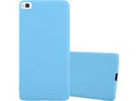 Custodia Cadorabo Per Huawei P8 Custodia Protettiva In Blu Custodia Del Telefono Cellulare Tpu Custodia In Silicone Copertura